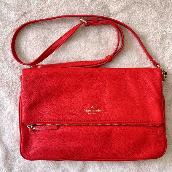 kate spade Handbags - Kate Spade Cobble Hill Red Pebbled Leather Crossbody Bag